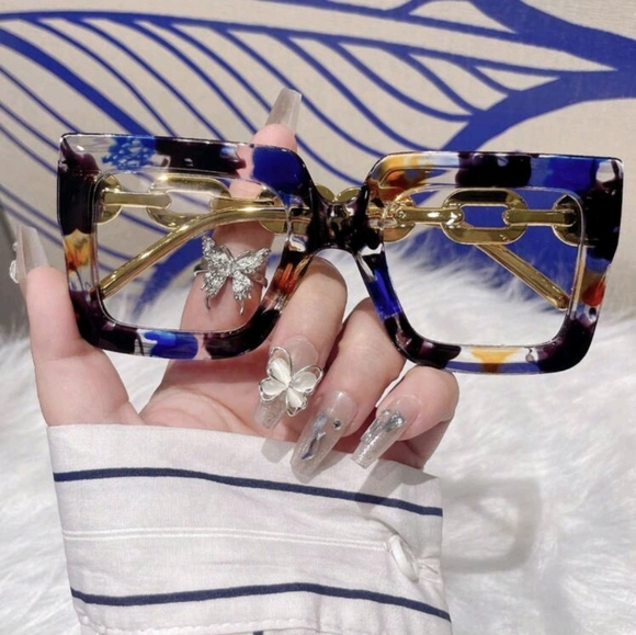 NEW Multicolor Chain Fashion Glasses - Picture 1 of 8